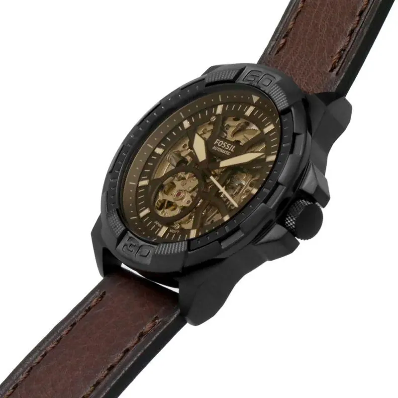 Fossil Bronson Automatic Brown LiteHide™ Leather Men's Watch  ME3219